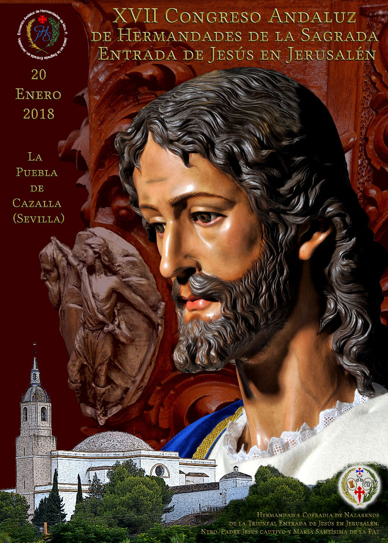 Cartel oficial del XVII Congreso Andaluz de Hermandades de la Triunfal Entrada